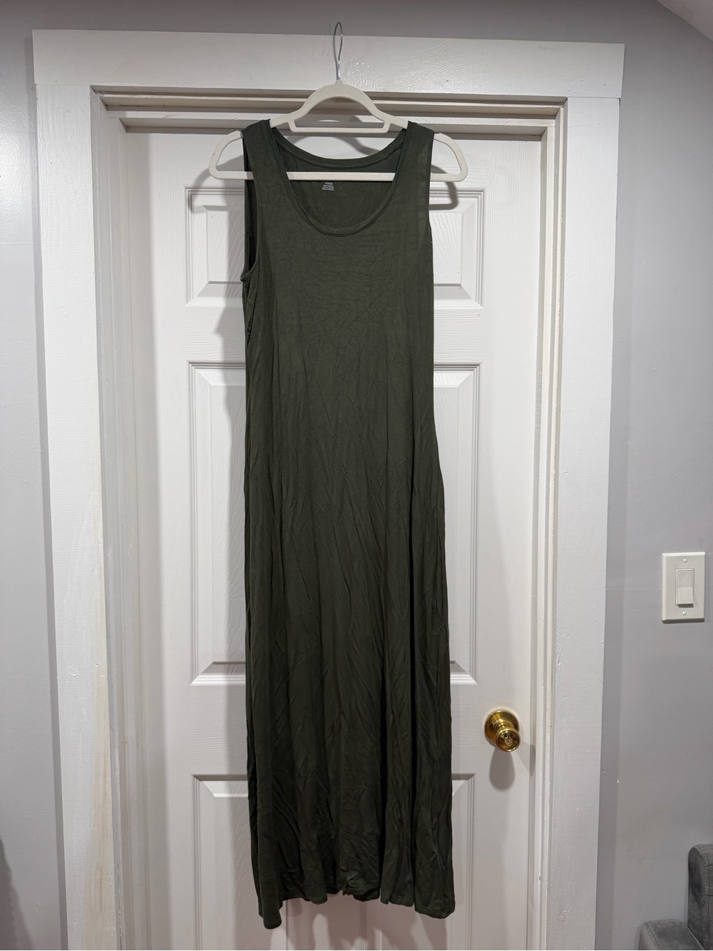 Amazon Essentials Olive Tank Maxi Dress